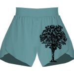 Ladies Flowy Overlay Shorts Thumbnail