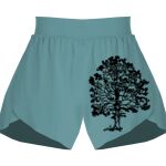 Ladies Flowy Overlay Shorts Thumbnail