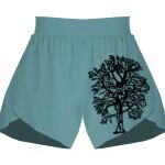Ladies Flowy Overlay Shorts Thumbnail