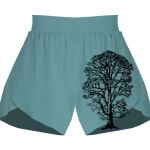 Ladies Flowy Overlay Shorts Thumbnail