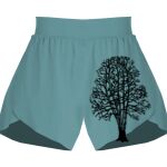 Ladies Flowy Overlay Shorts Thumbnail