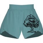 Ladies Flowy Overlay Shorts Thumbnail