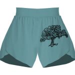 Ladies Flowy Overlay Shorts Thumbnail