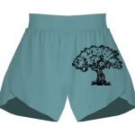 Ladies Flowy Overlay Shorts Thumbnail