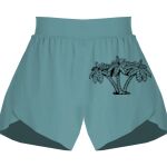 Ladies Flowy Overlay Shorts Thumbnail