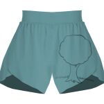 Ladies Flowy Overlay Shorts Thumbnail