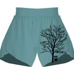 Ladies Flowy Overlay Shorts Thumbnail