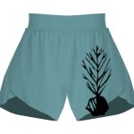 Ladies Flowy Overlay Shorts Thumbnail