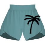 Ladies Flowy Overlay Shorts Thumbnail