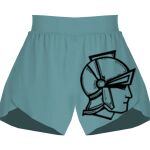 Ladies Flowy Overlay Shorts Thumbnail