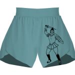 Ladies Flowy Overlay Shorts Thumbnail