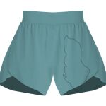 Ladies Flowy Overlay Shorts Thumbnail