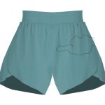 Ladies Flowy Overlay Shorts Thumbnail