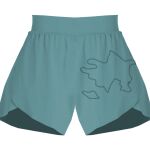 Ladies Flowy Overlay Shorts Thumbnail