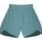 Ladies Flowy Overlay Shorts Thumbnail