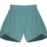 Ladies Flowy Overlay Shorts Thumbnail