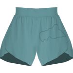 Ladies Flowy Overlay Shorts Thumbnail