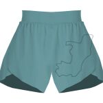 Ladies Flowy Overlay Shorts Thumbnail