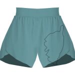 Ladies Flowy Overlay Shorts Thumbnail