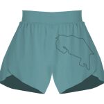 Ladies Flowy Overlay Shorts Thumbnail