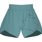 Ladies Flowy Overlay Shorts Thumbnail