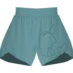 Ladies Flowy Overlay Shorts Thumbnail