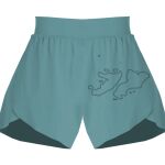 Ladies Flowy Overlay Shorts Thumbnail