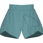 Ladies Flowy Overlay Shorts Thumbnail