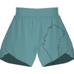 Ladies Flowy Overlay Shorts Thumbnail