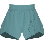 Ladies Flowy Overlay Shorts Thumbnail