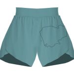 Ladies Flowy Overlay Shorts Thumbnail
