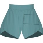 Ladies Flowy Overlay Shorts Thumbnail