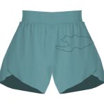 Ladies Flowy Overlay Shorts Thumbnail