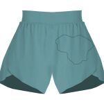 Ladies Flowy Overlay Shorts Thumbnail