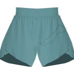 Ladies Flowy Overlay Shorts Thumbnail