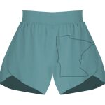 Ladies Flowy Overlay Shorts Thumbnail