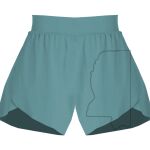 Ladies Flowy Overlay Shorts Thumbnail