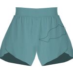 Ladies Flowy Overlay Shorts Thumbnail
