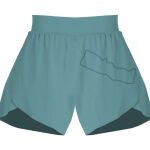 Ladies Flowy Overlay Shorts Thumbnail