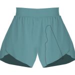 Ladies Flowy Overlay Shorts Thumbnail