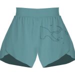 Ladies Flowy Overlay Shorts Thumbnail