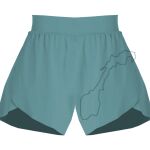 Ladies Flowy Overlay Shorts Thumbnail