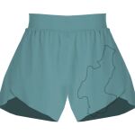 Ladies Flowy Overlay Shorts Thumbnail