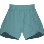 Ladies Flowy Overlay Shorts Thumbnail