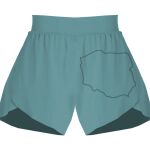 Ladies Flowy Overlay Shorts Thumbnail