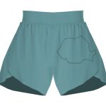 Ladies Flowy Overlay Shorts Thumbnail