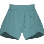 Ladies Flowy Overlay Shorts Thumbnail
