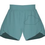 Ladies Flowy Overlay Shorts Thumbnail