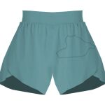 Ladies Flowy Overlay Shorts Thumbnail