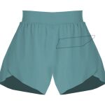 Ladies Flowy Overlay Shorts Thumbnail